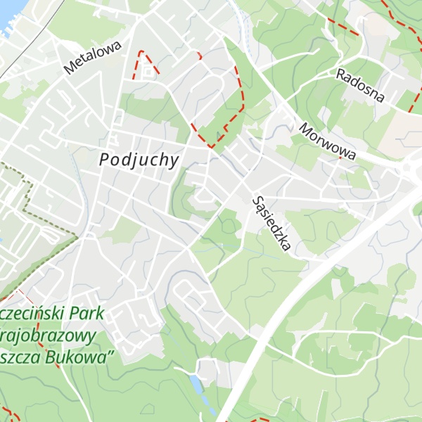 Map of Młyńska Góra