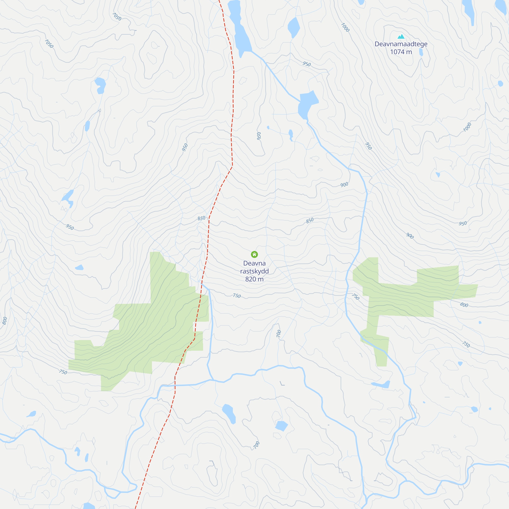 Deavna rastskydd map