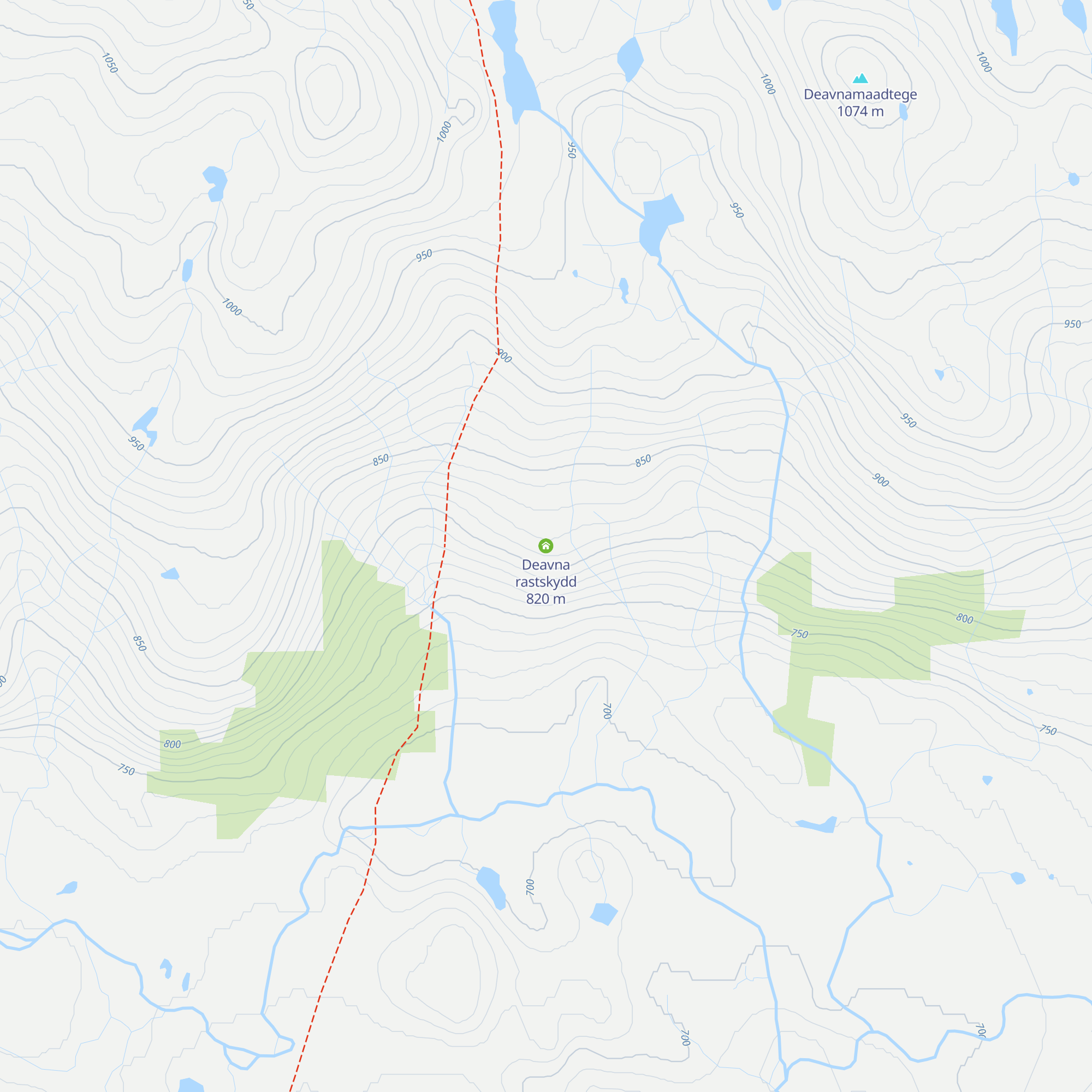 Deavna rastskydd map
