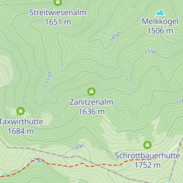 Map of Zanitzenalm