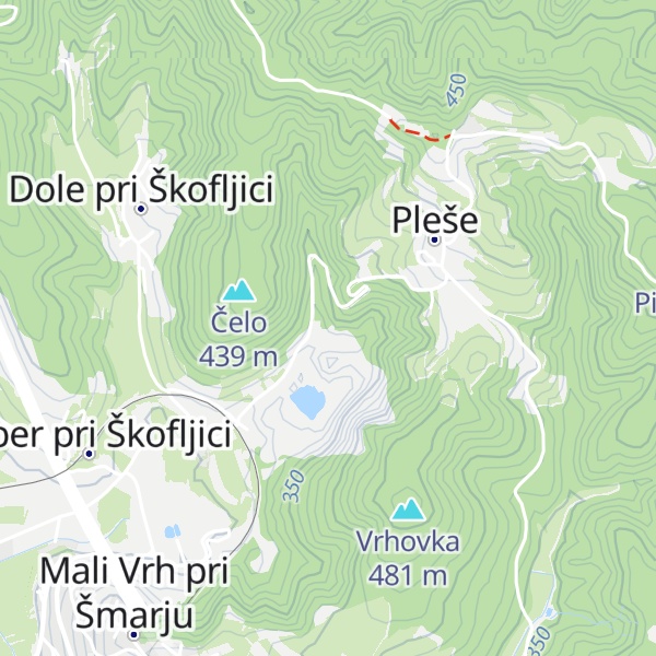 Map of separacija