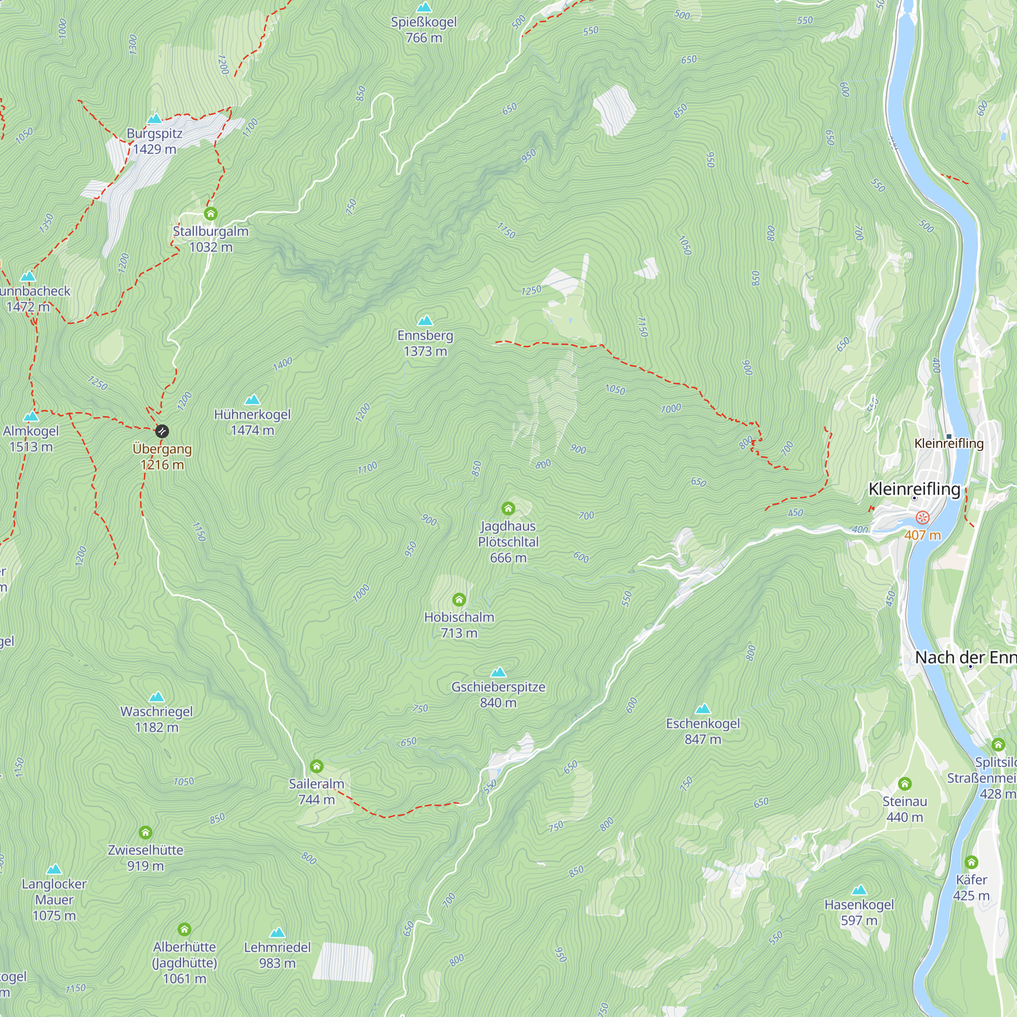 Jagdhaus Plötschltal map