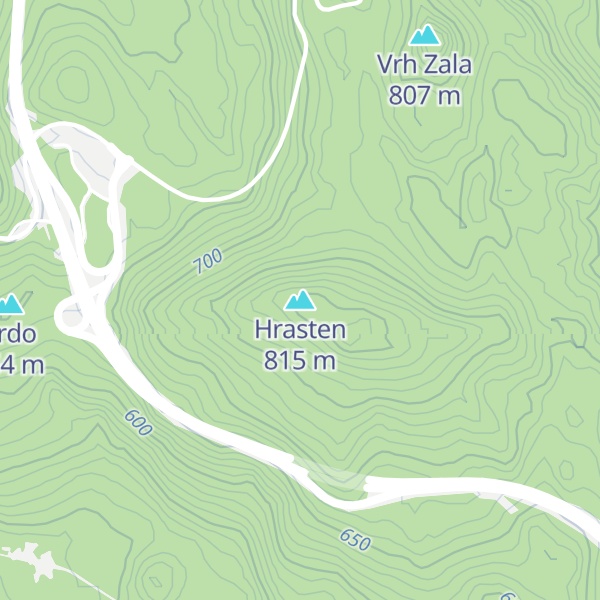 Map of Hrasten