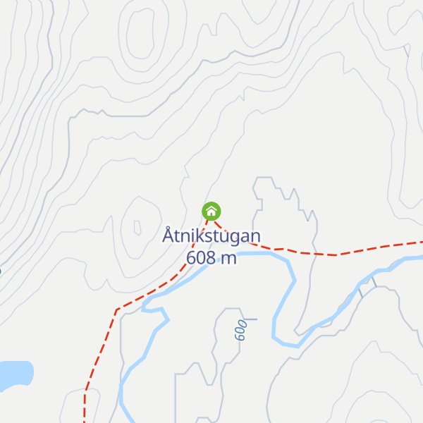 Map of Åtnikstugan