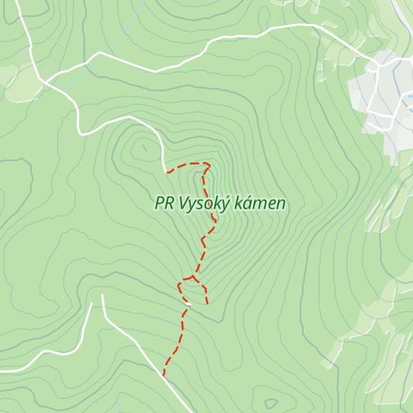 Map of Vysoký kámen