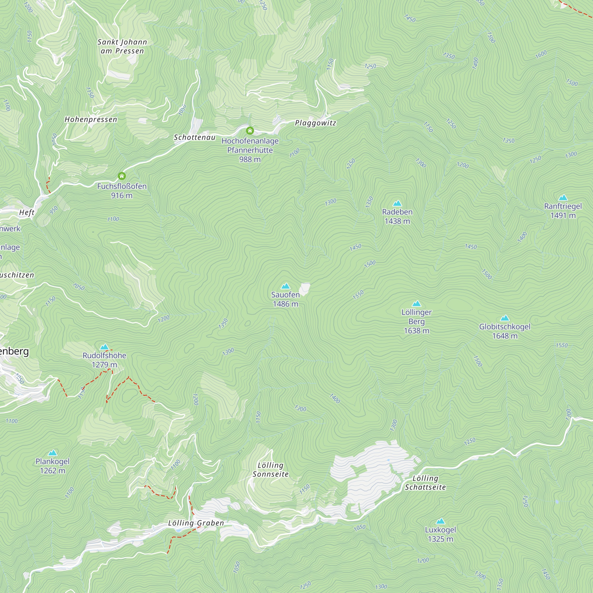 Sauofenhütte map