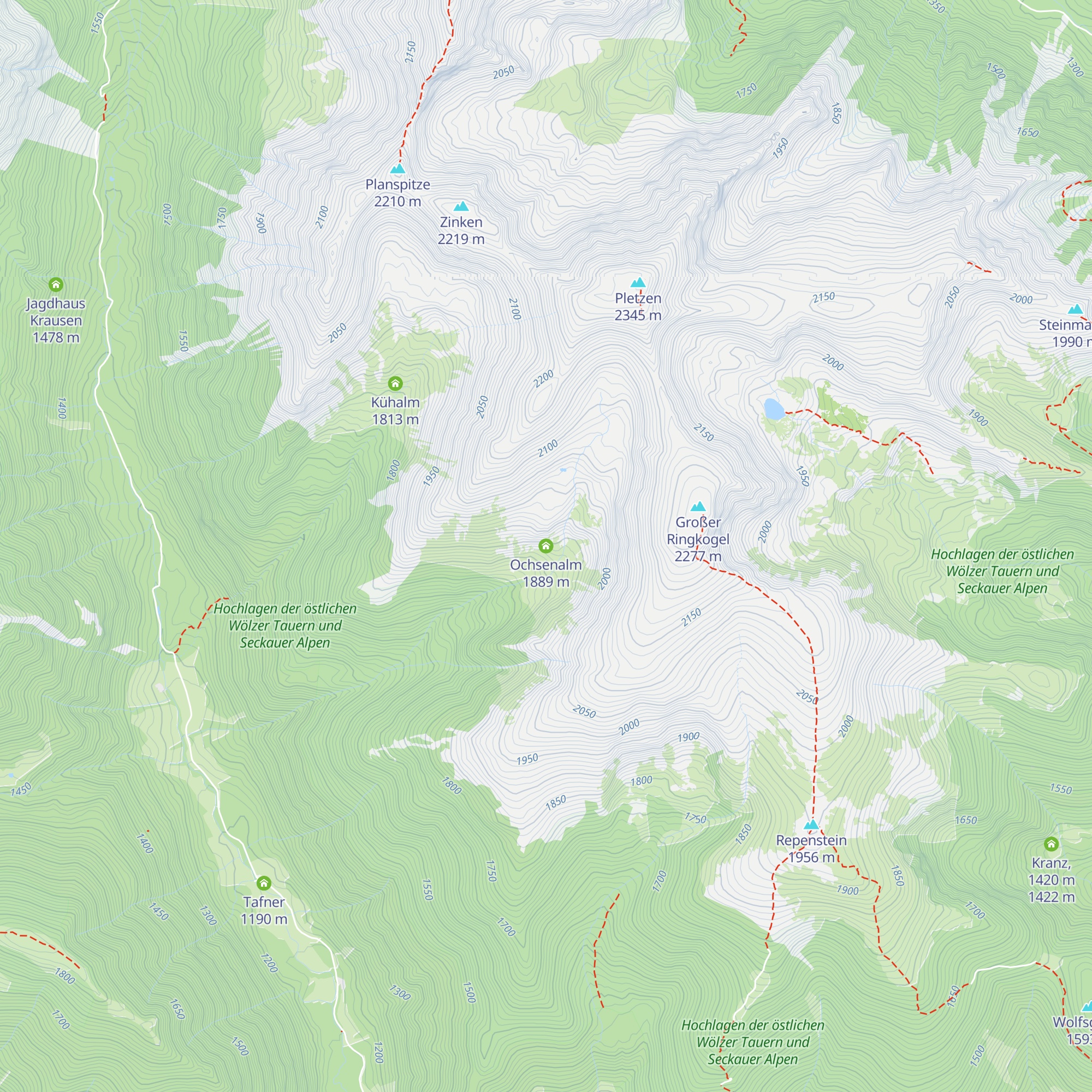 Ochsenalm map