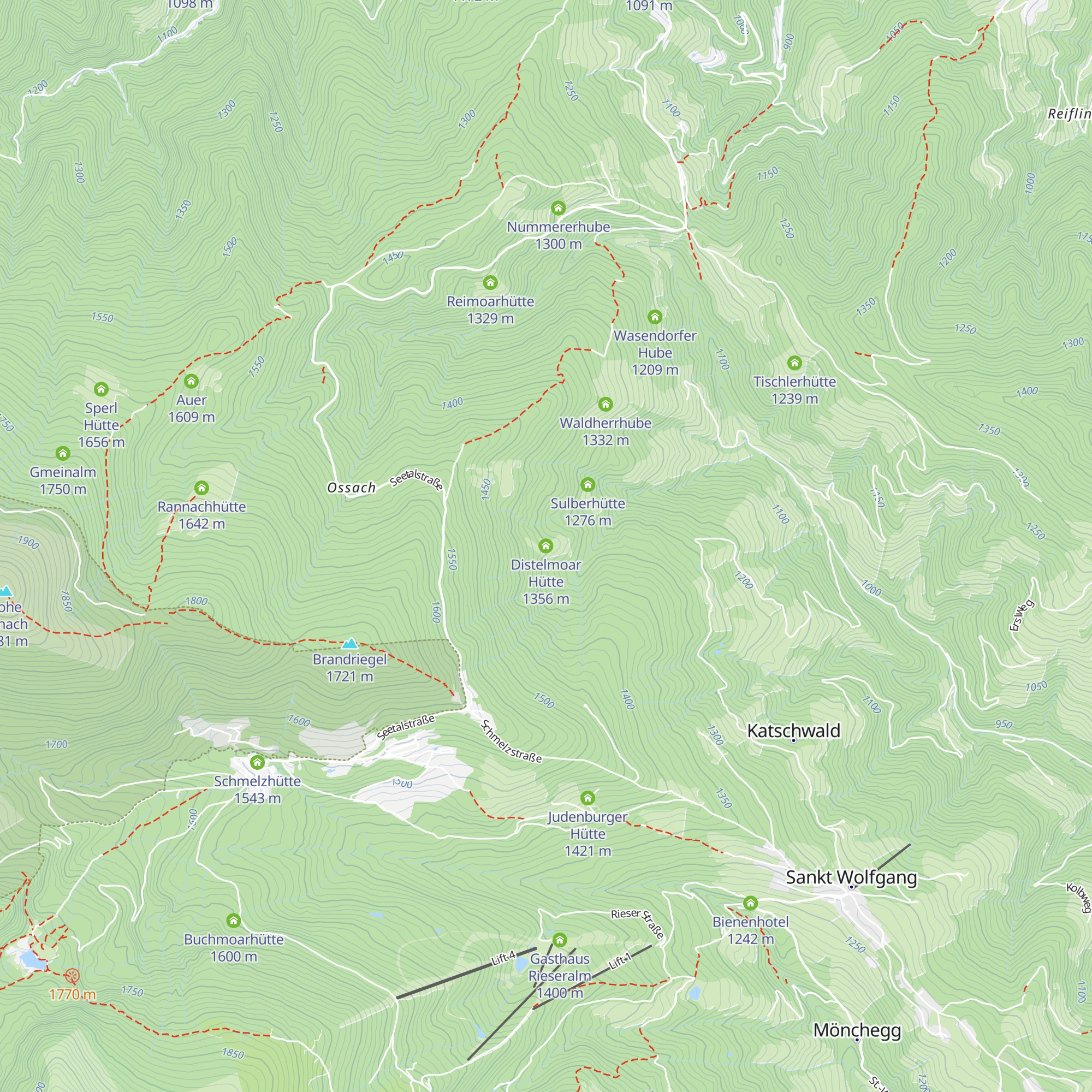 Distelmoar Hütte map