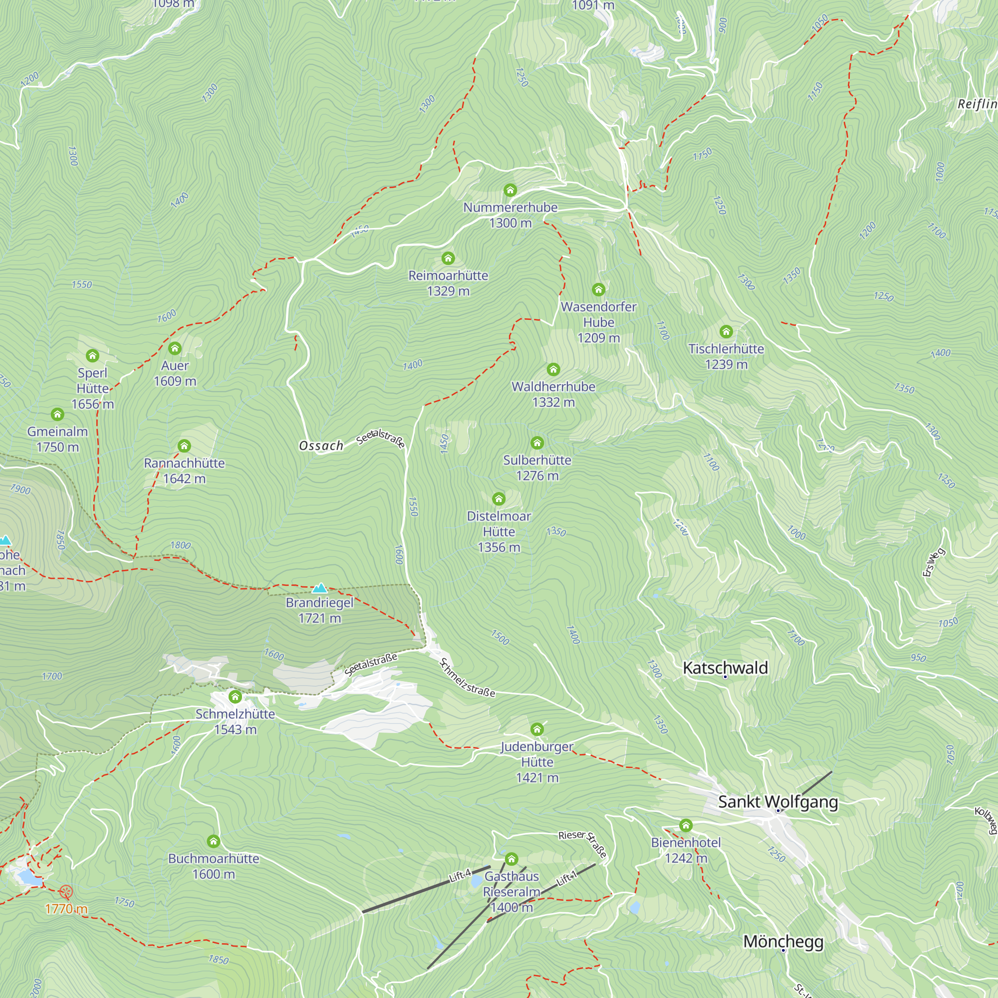 Distelmoar Hütte map