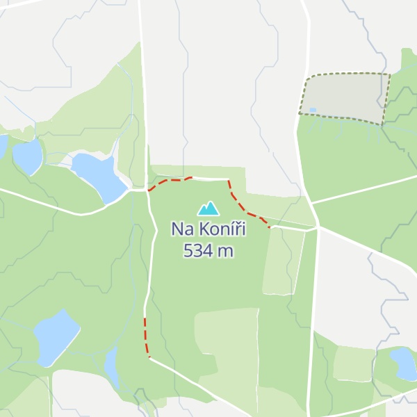 Map of Na Koníři