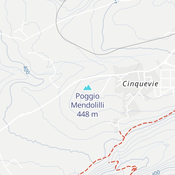 Map of Poggio Mendolilli