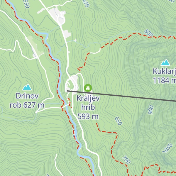 Map of Kraljev hrib