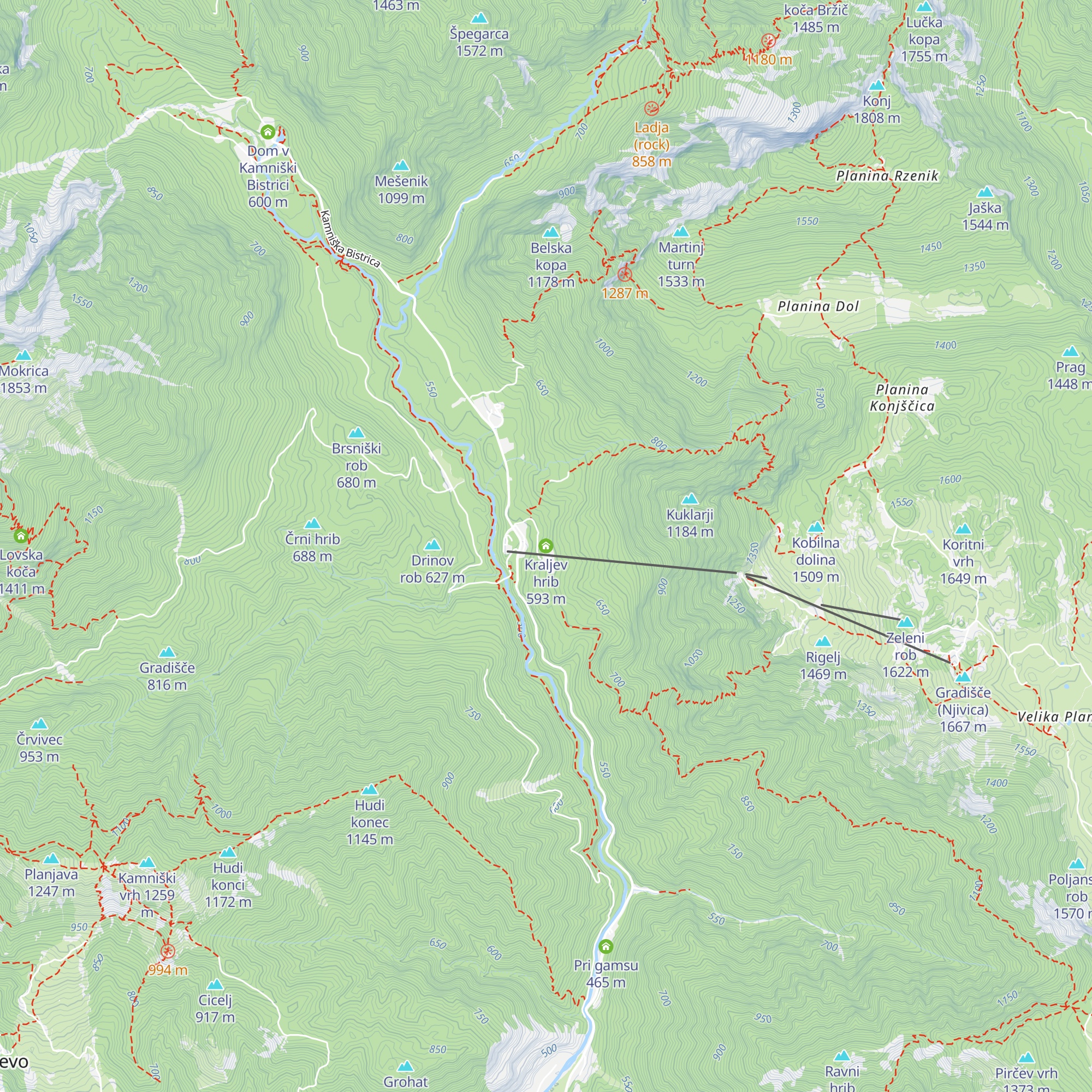 Kraljev hrib map
