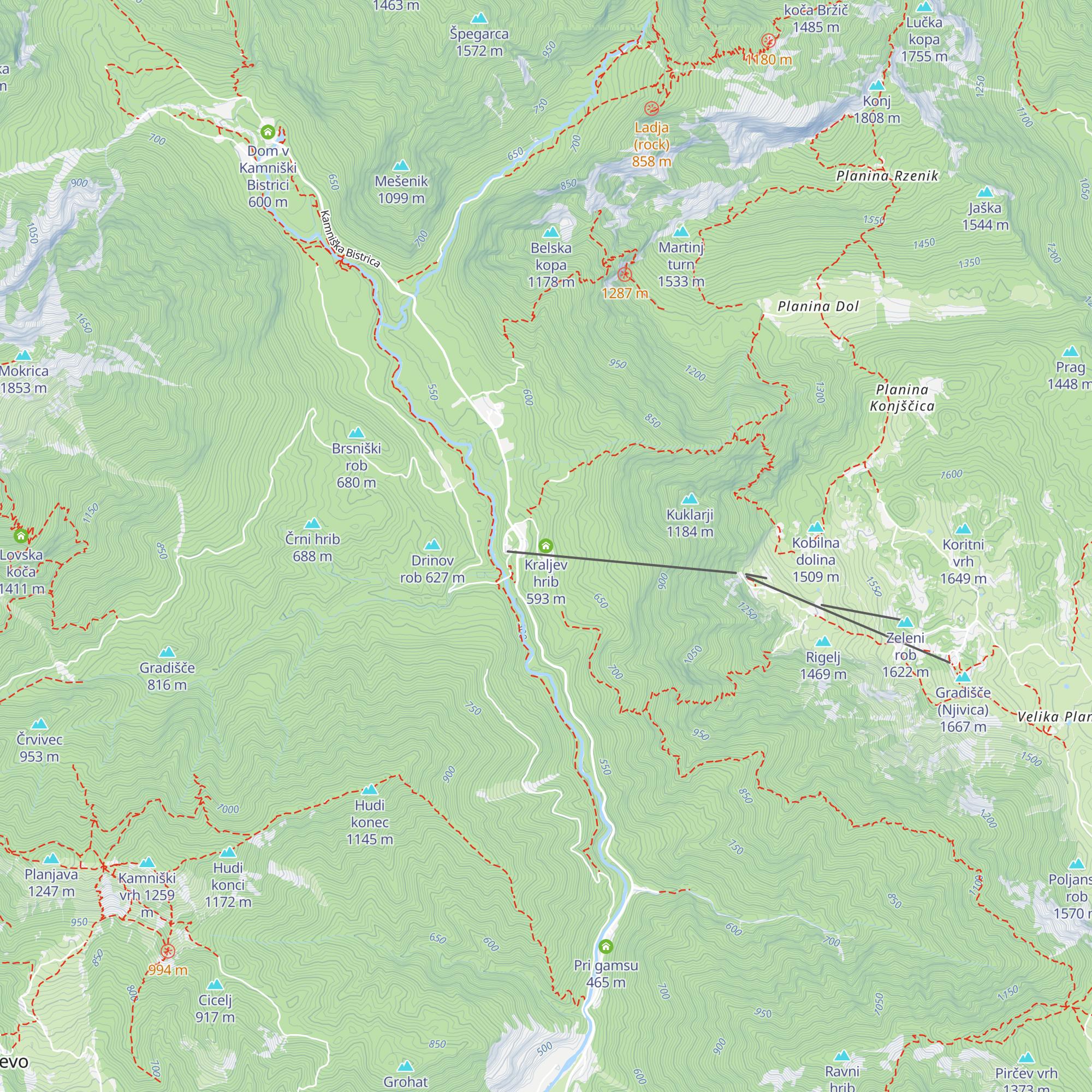Kraljev hrib map