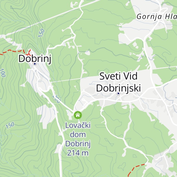 Map of Dom Časnih sestara Zviranj
