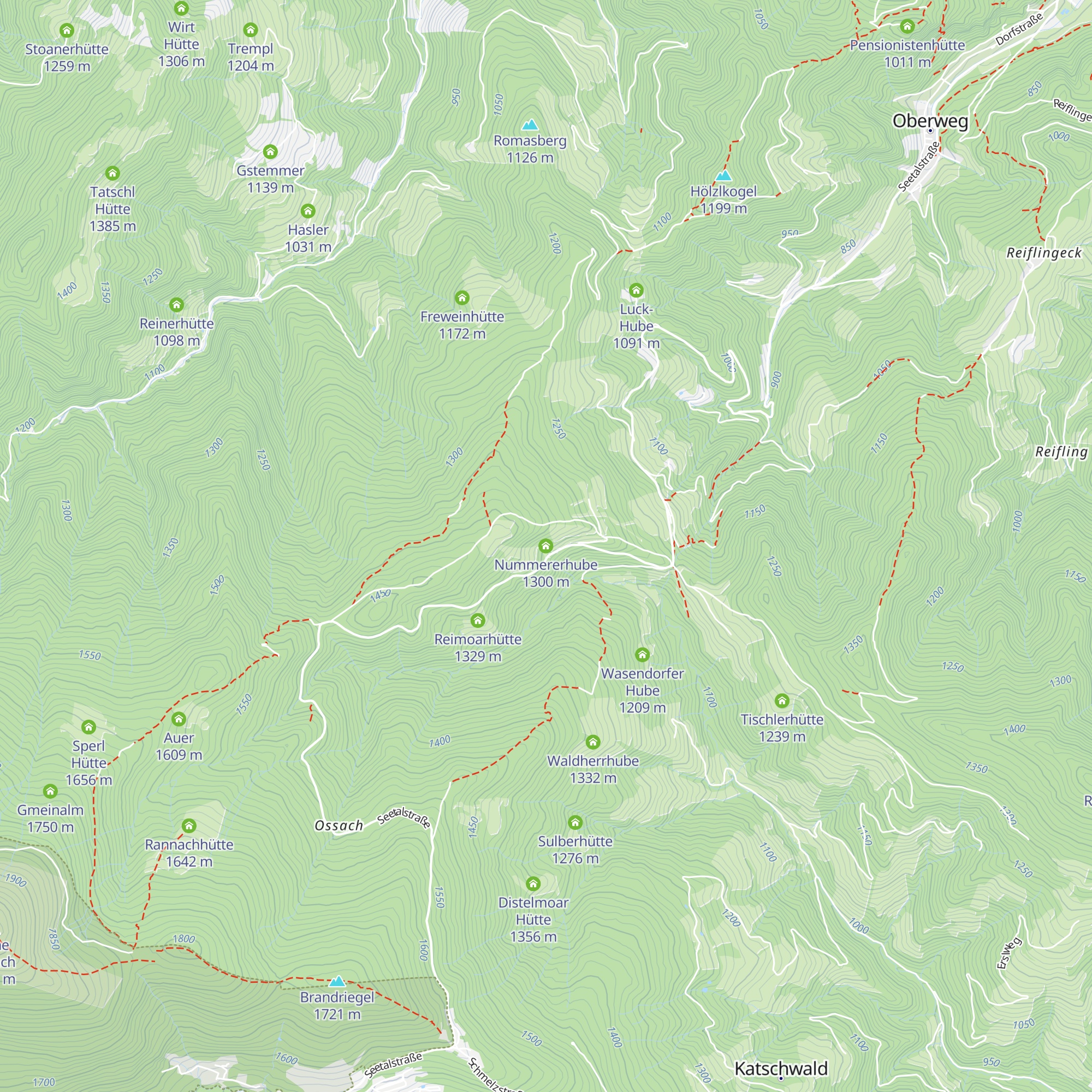 Nummererhube map