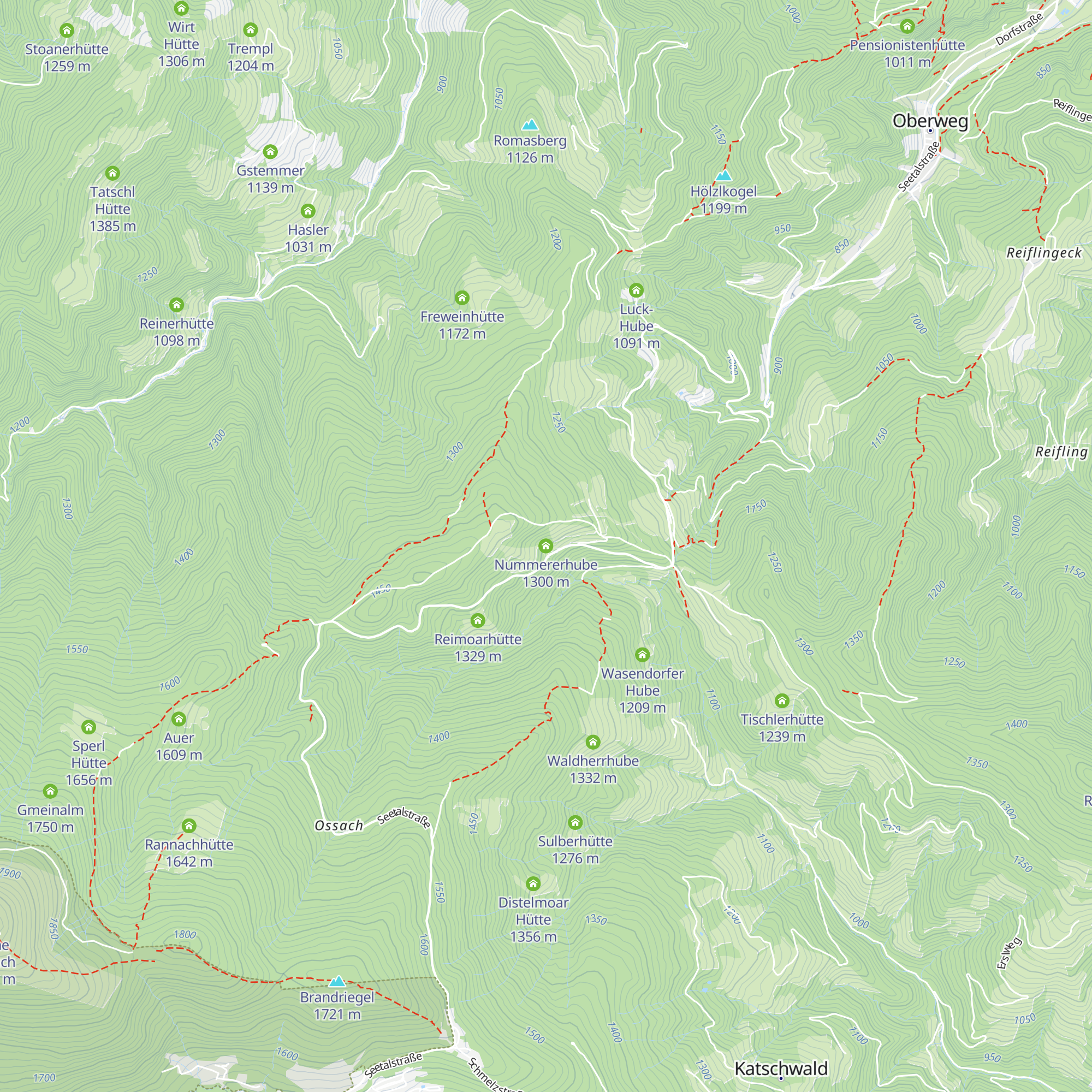 Nummererhube map