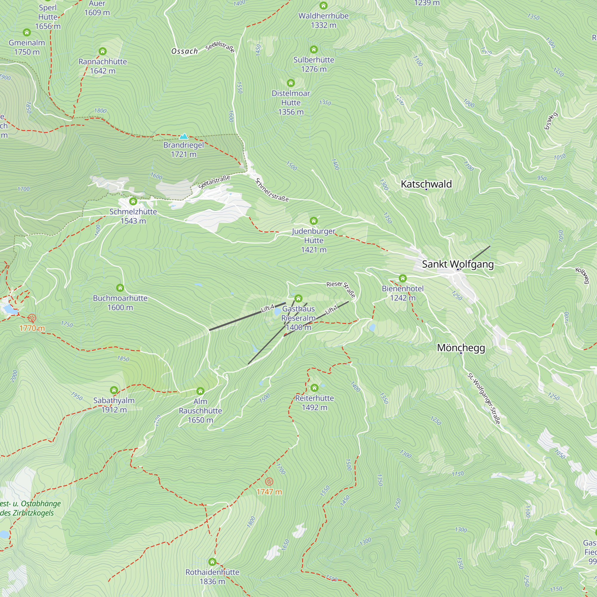Gasthaus Rieseralm map