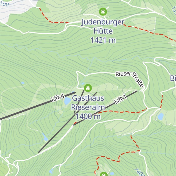 Map of Gasthaus Rieseralm