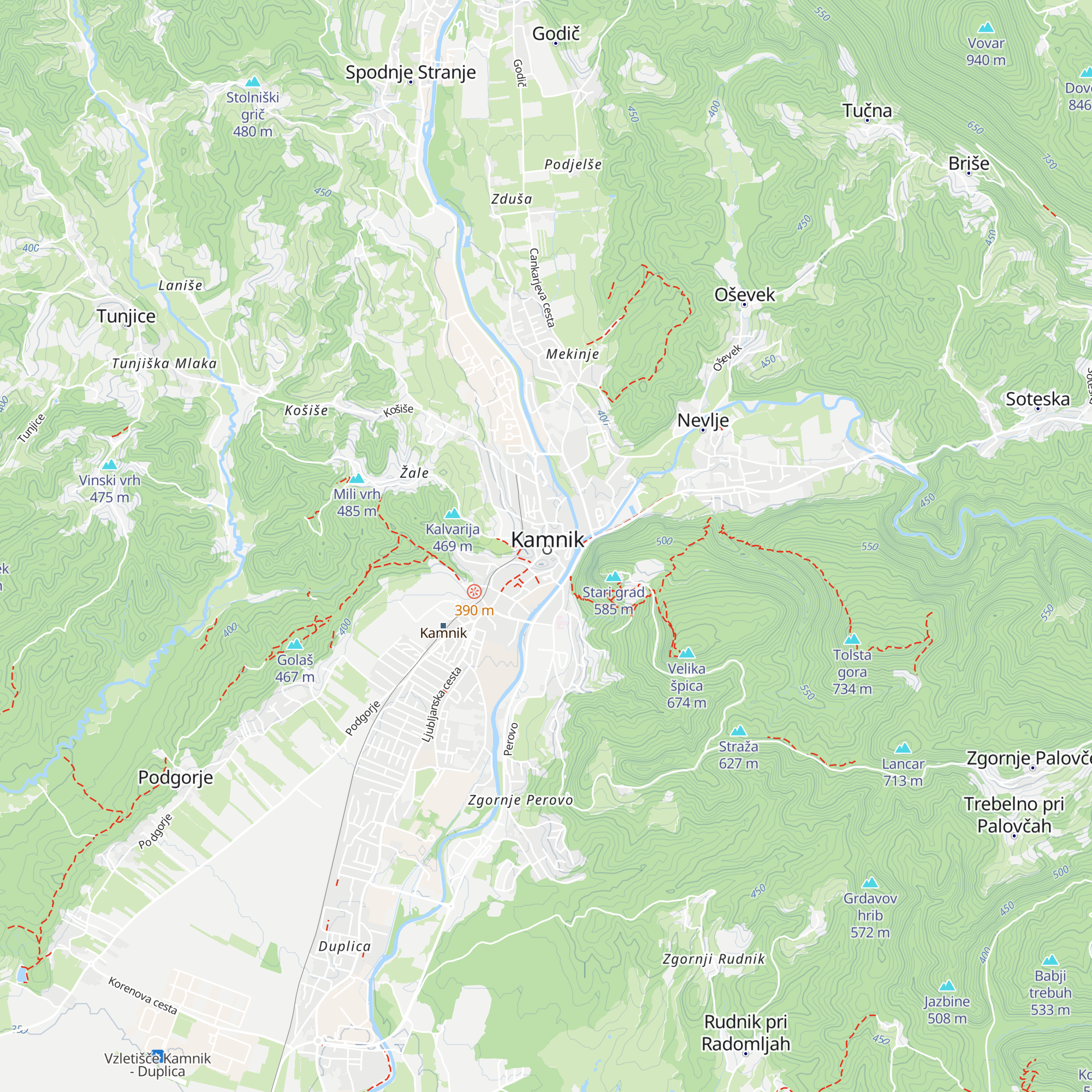 Tourist information center map