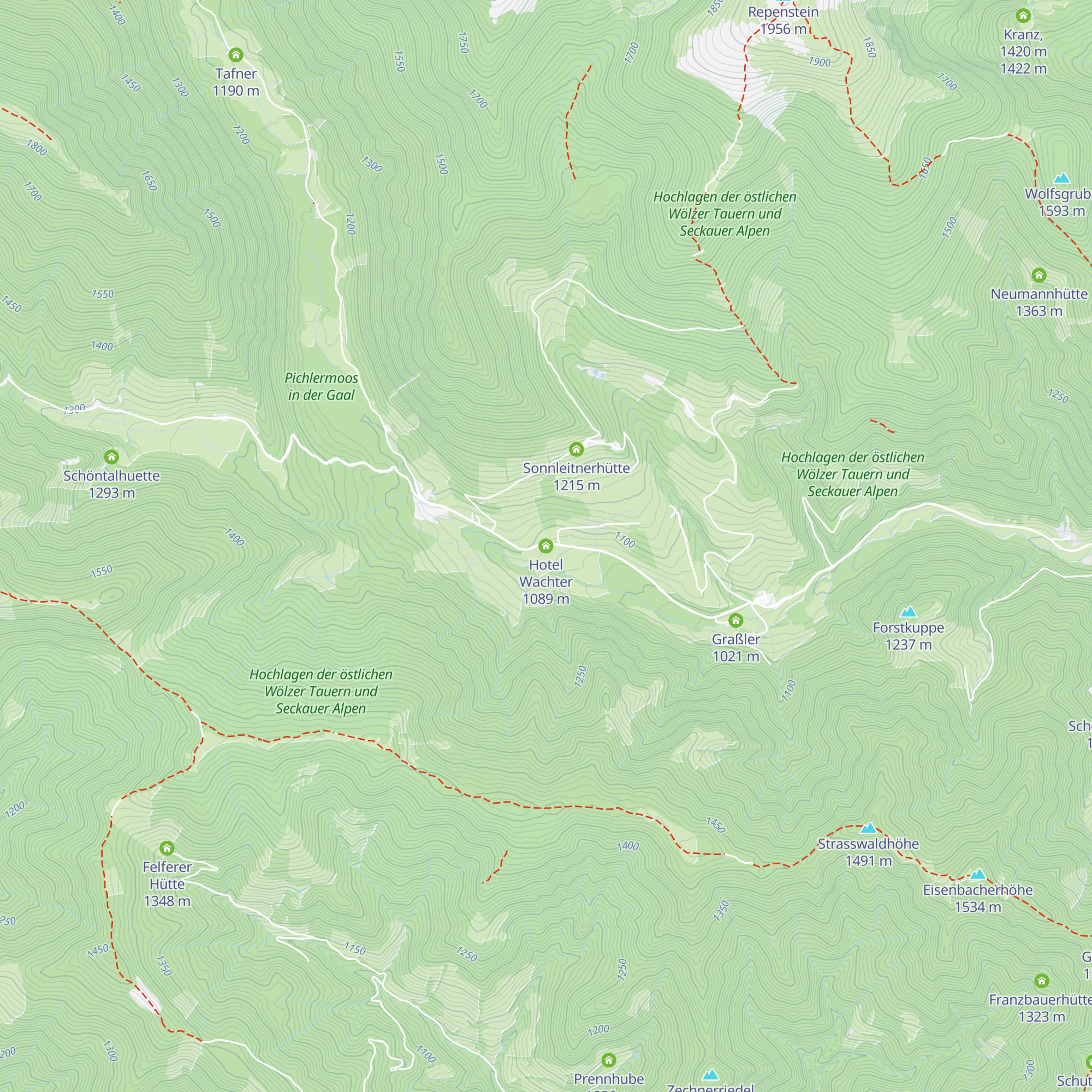 Hotel Wachter map