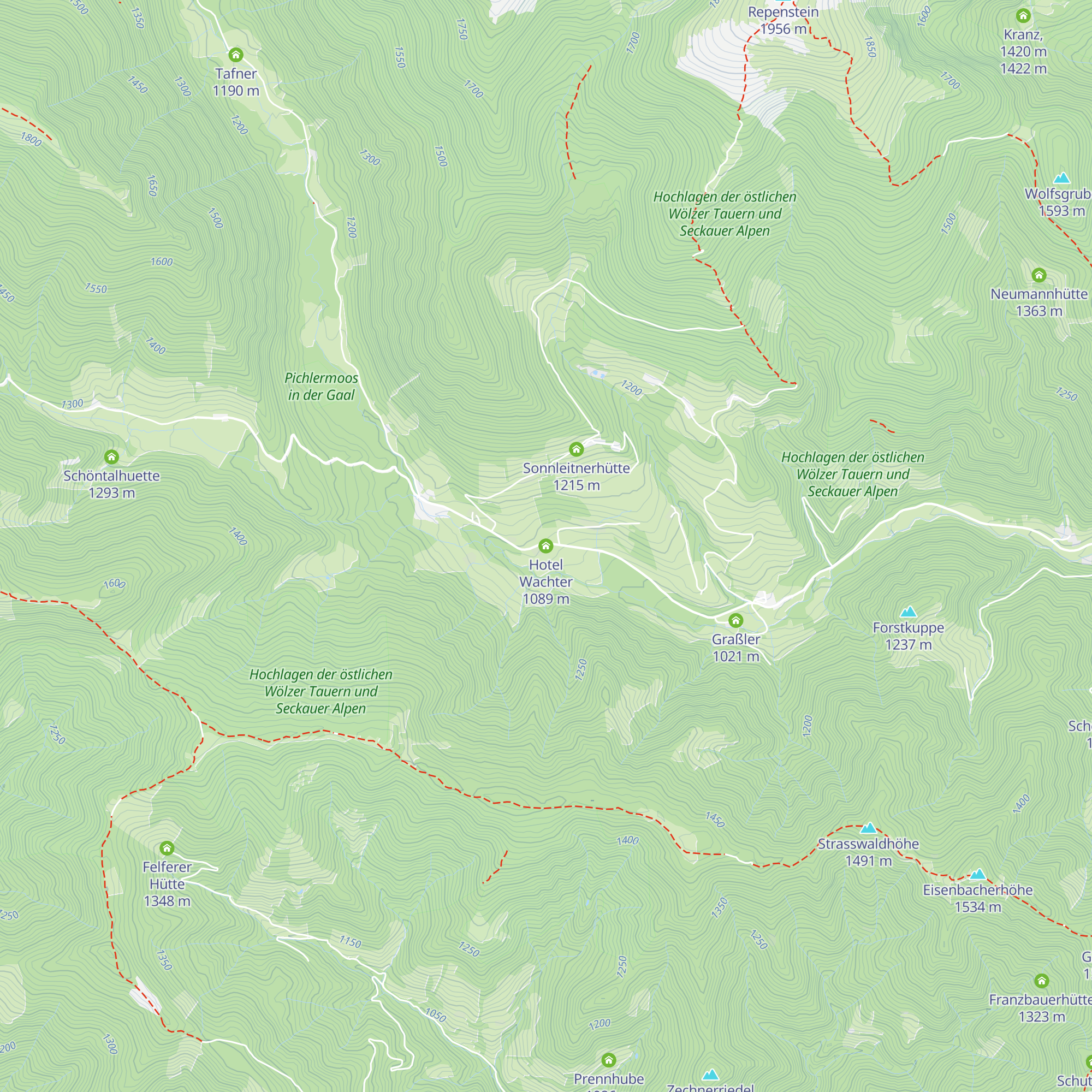 Hotel Wachter map