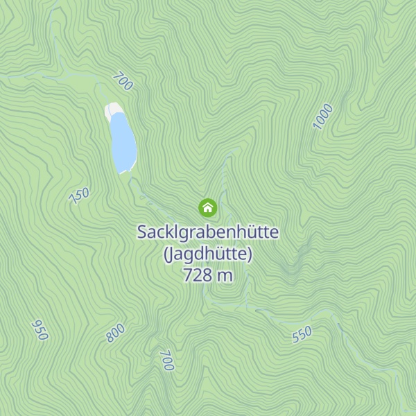 Map of Sacklgrabenhütte (Jagdhütte)
