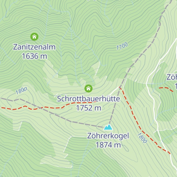 Map of Schrottbauerhütte