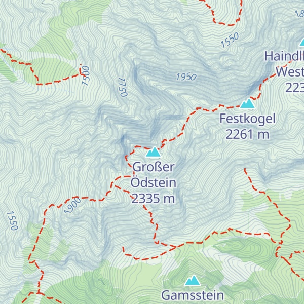 Map of Kleiner Ödstein