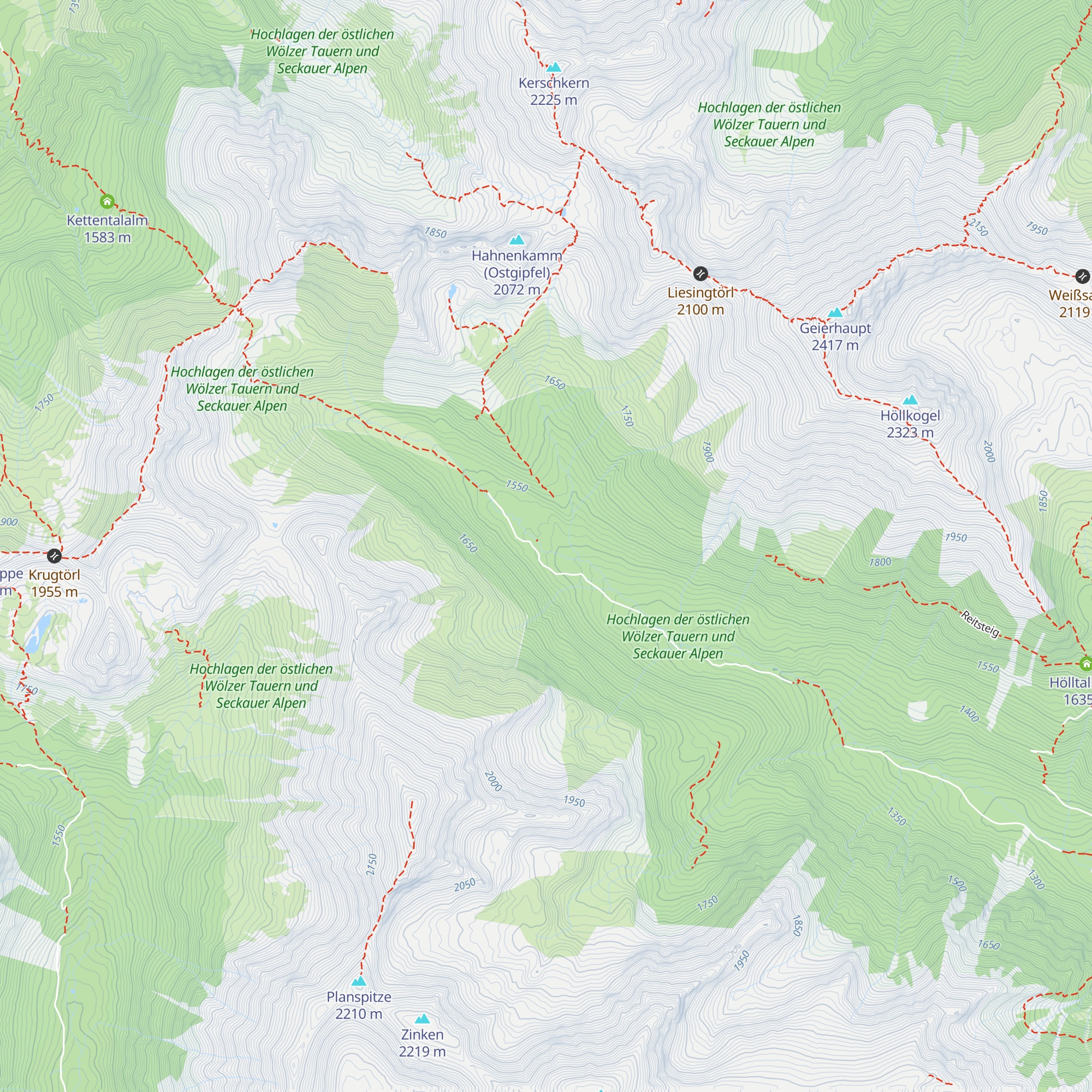Hinteralm Hütte map