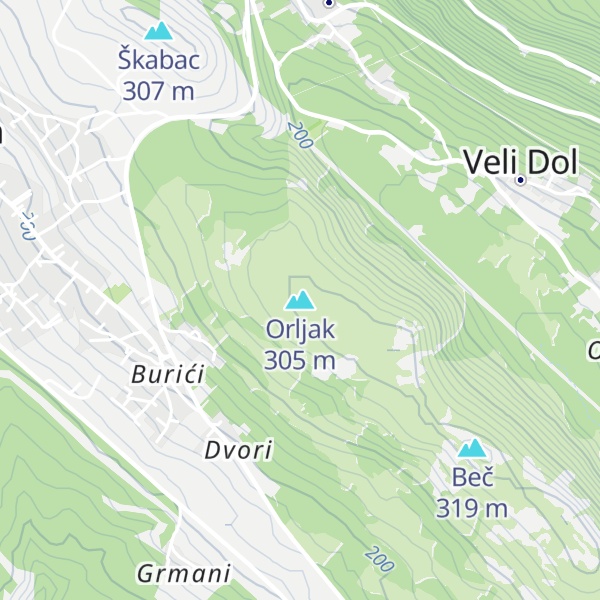 Map of Orljak