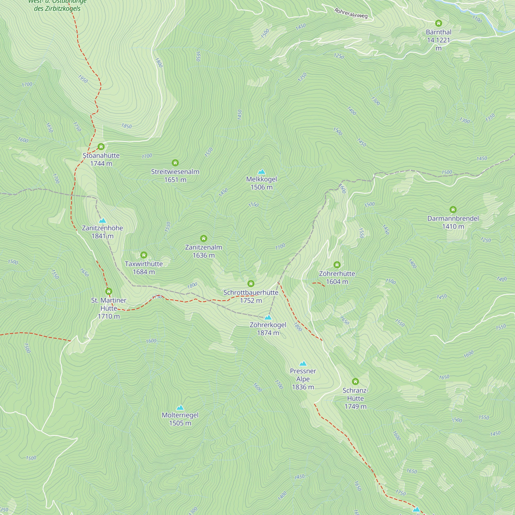 Bischofhütte map