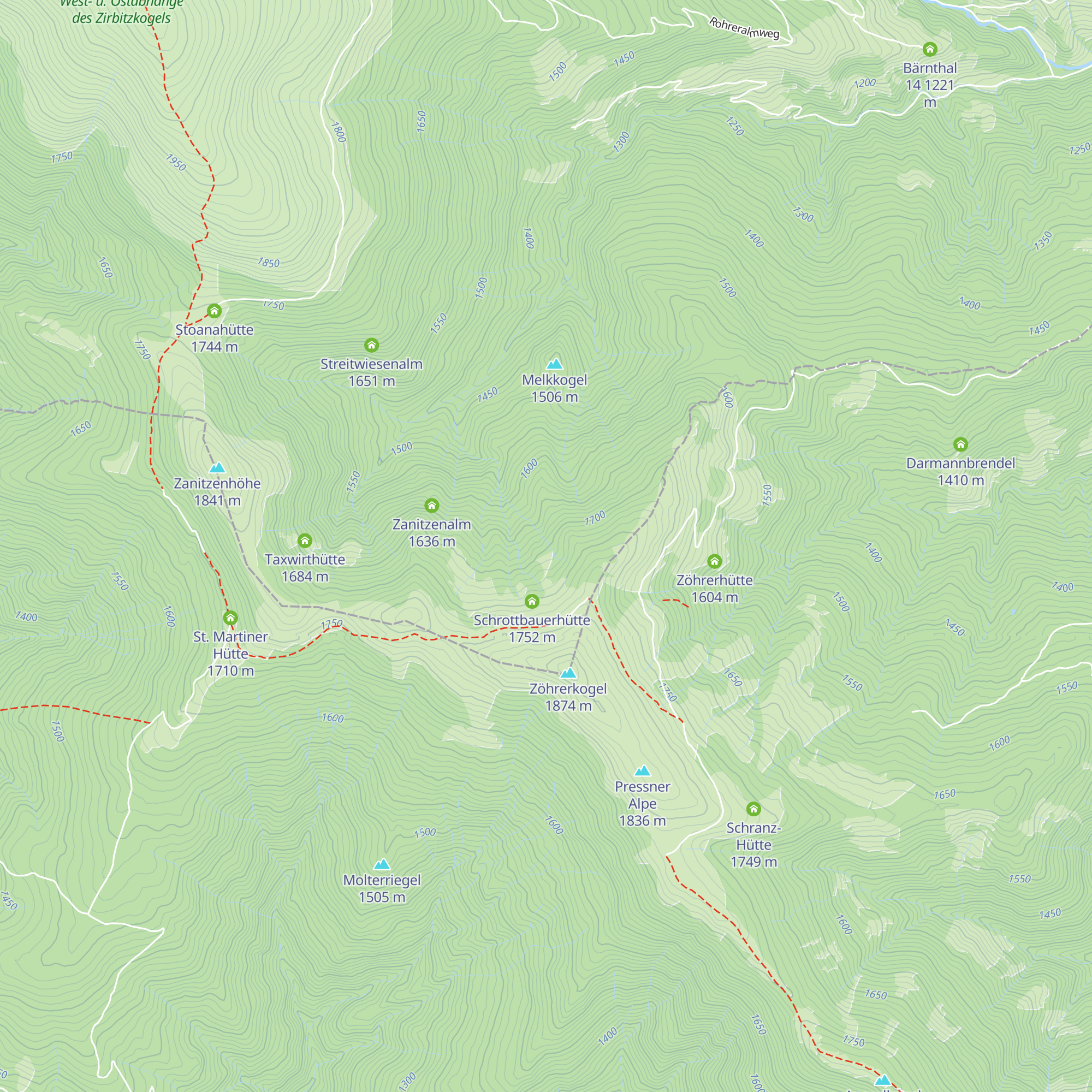 Bischofhütte map