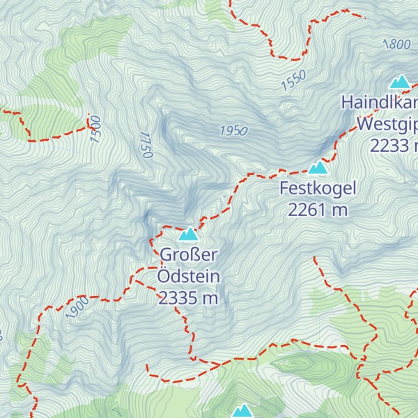 Map of Ödsteinkarwand