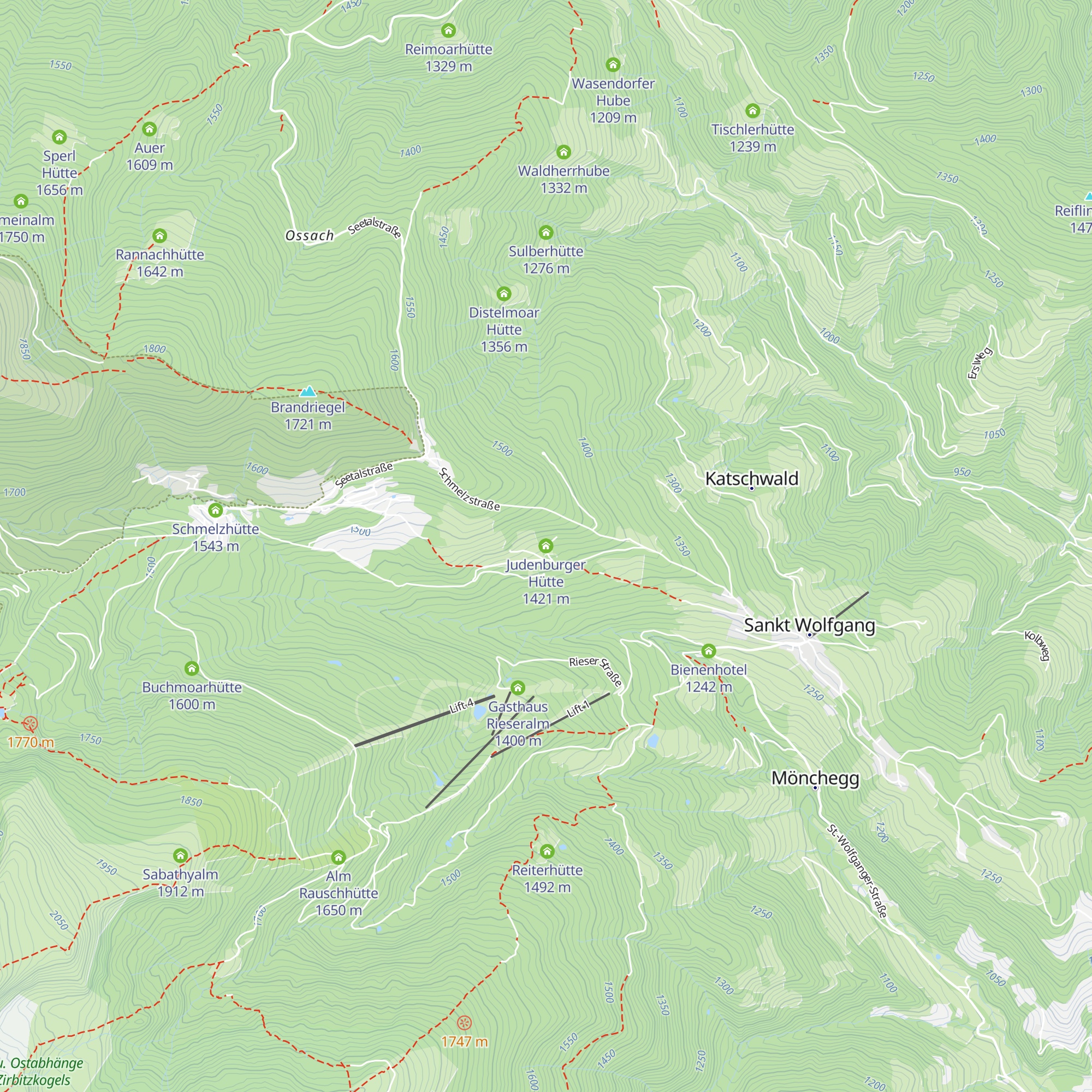 Judenburger Hütte map