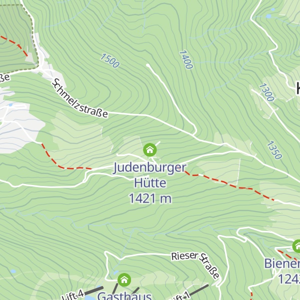 Map of Judenburger Hütte