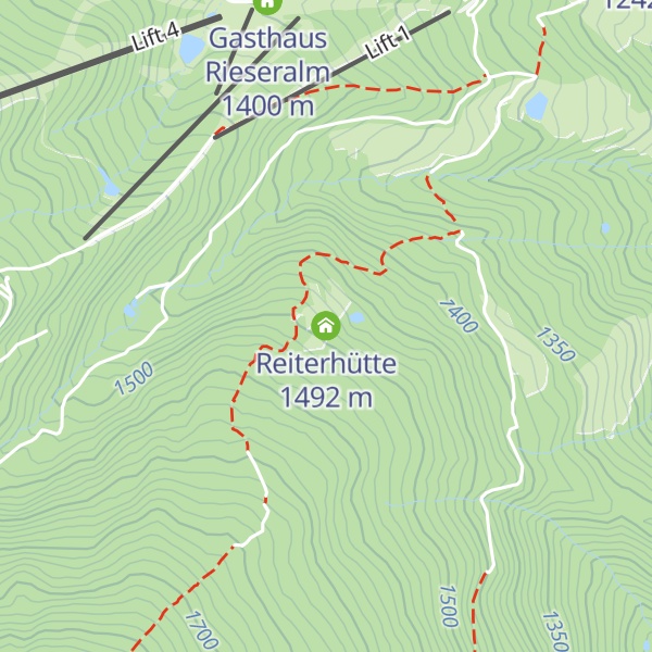 Map of Reiterhütte