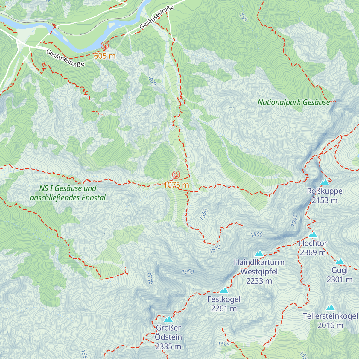 Alte Haindlkarhütte map