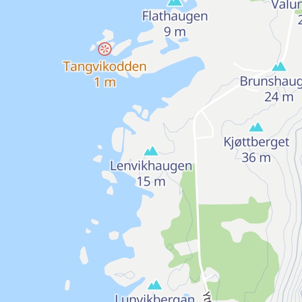 Map of Lenvikhaugen