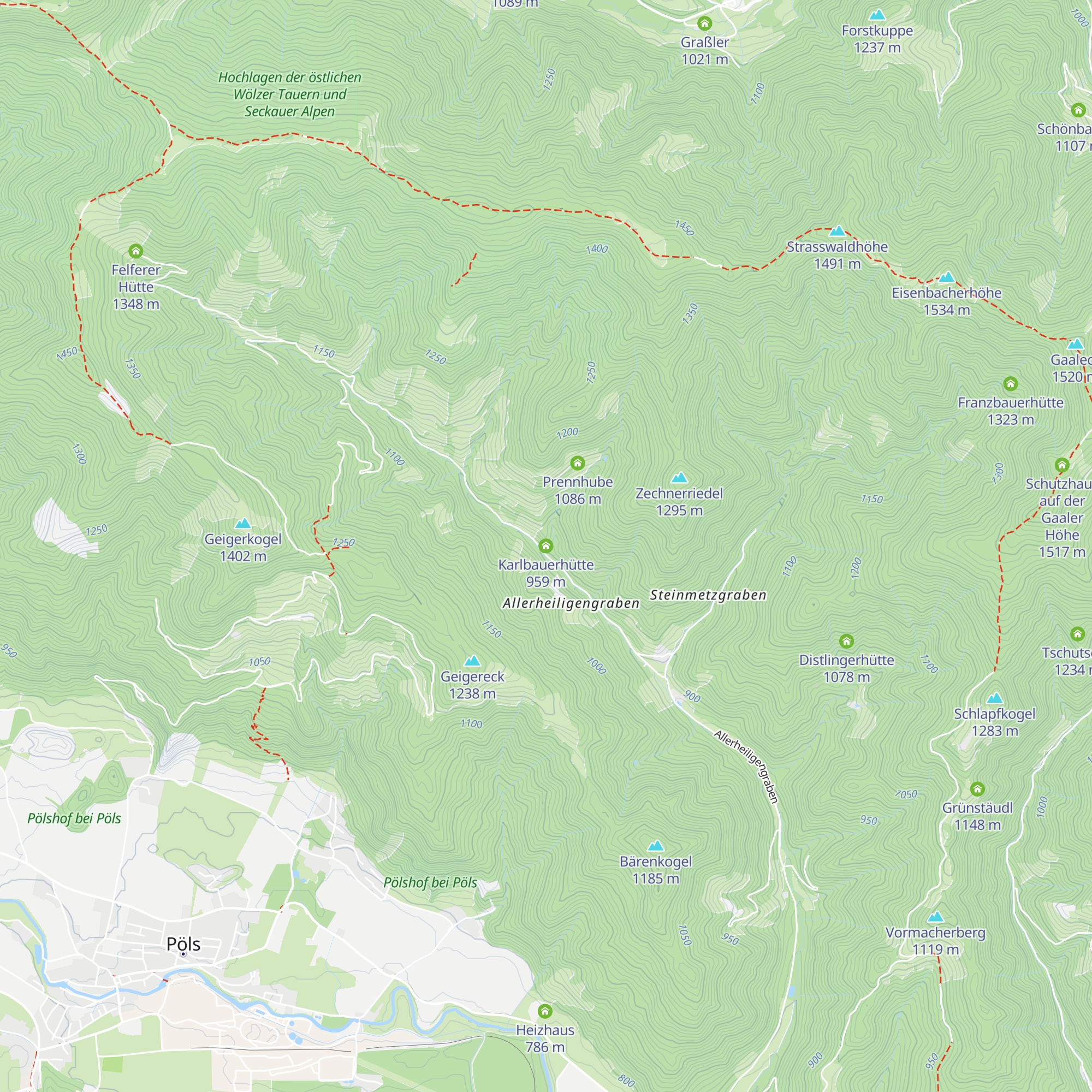 Karlbauerhütte map