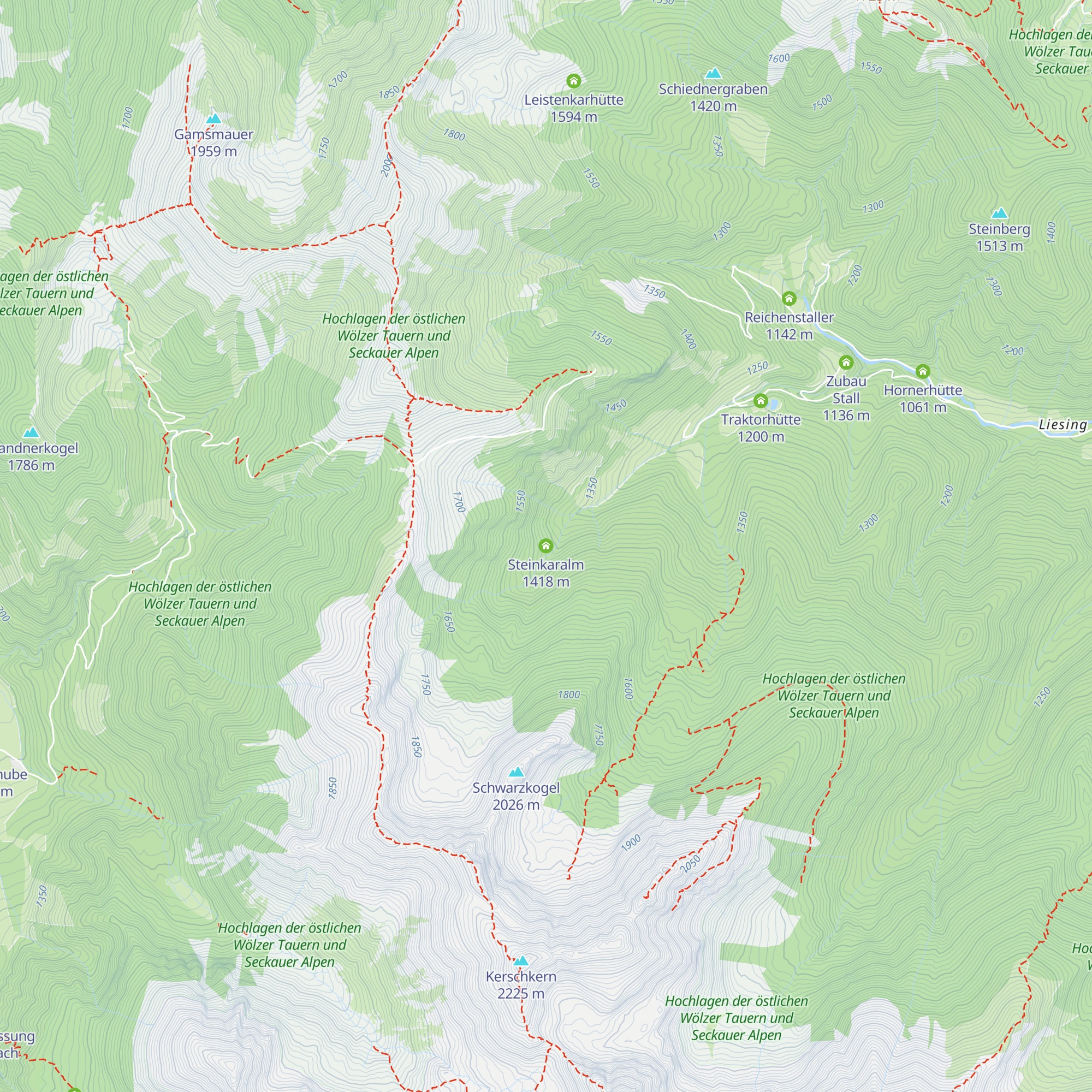 Steinkaralm map