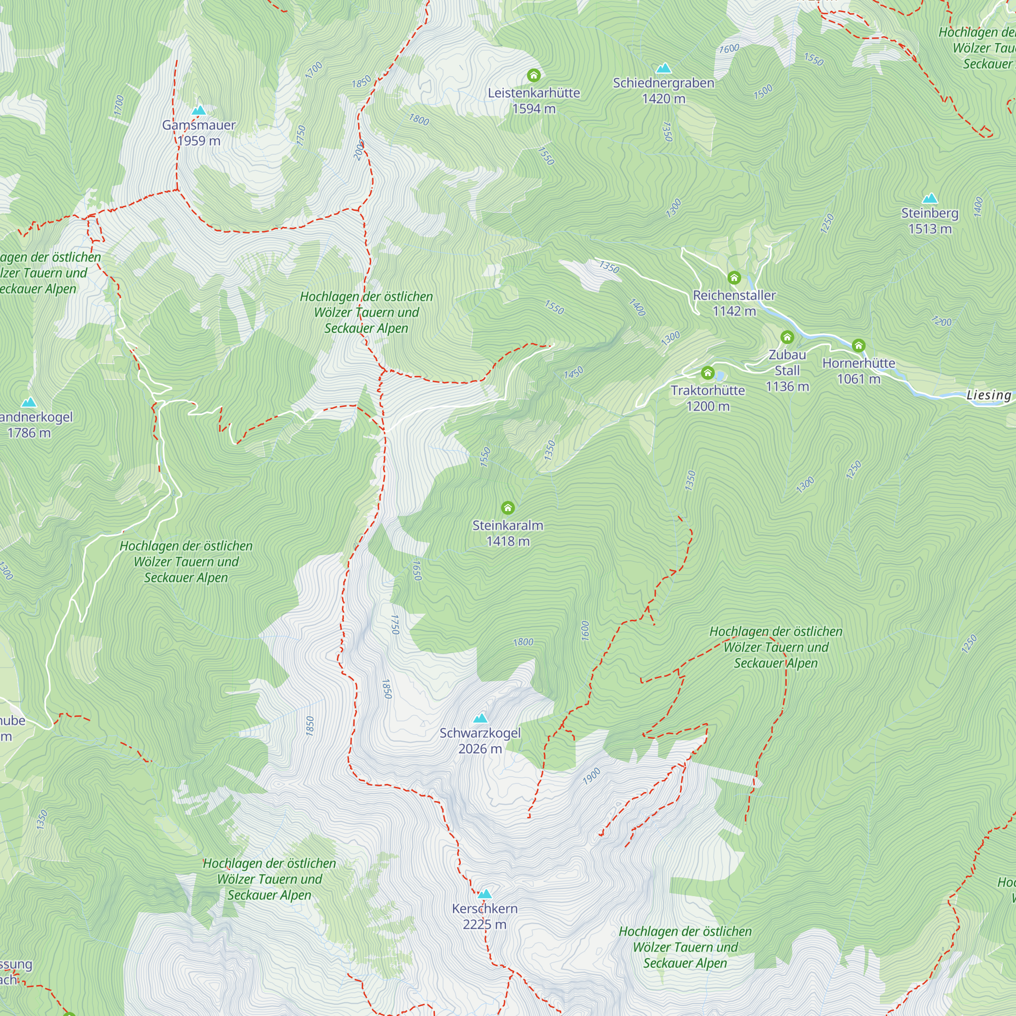 Steinkaralm map
