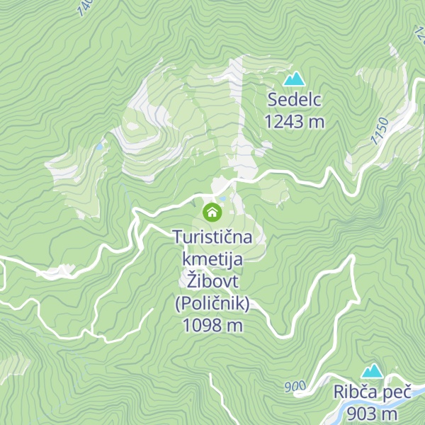 Map of Turistična kmetija Žibovt (Poličnik)