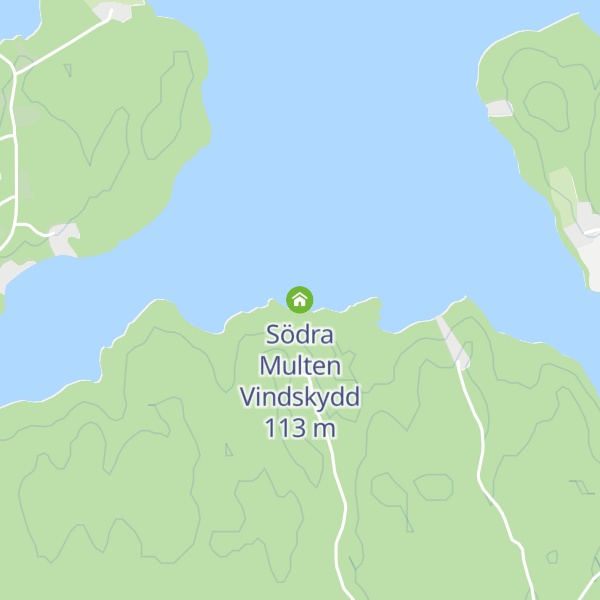 Map of Södra Multen Vindskydd