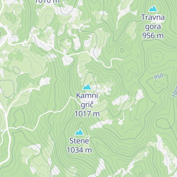 Map of Koča na Kamnem griču