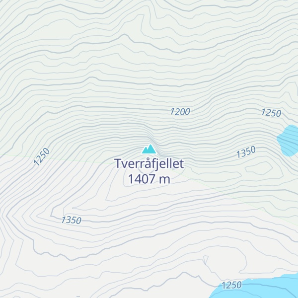 Map of Tverråfjellet