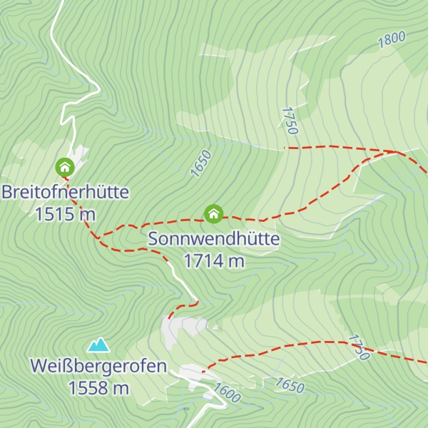 Map of Sonnwendhütte