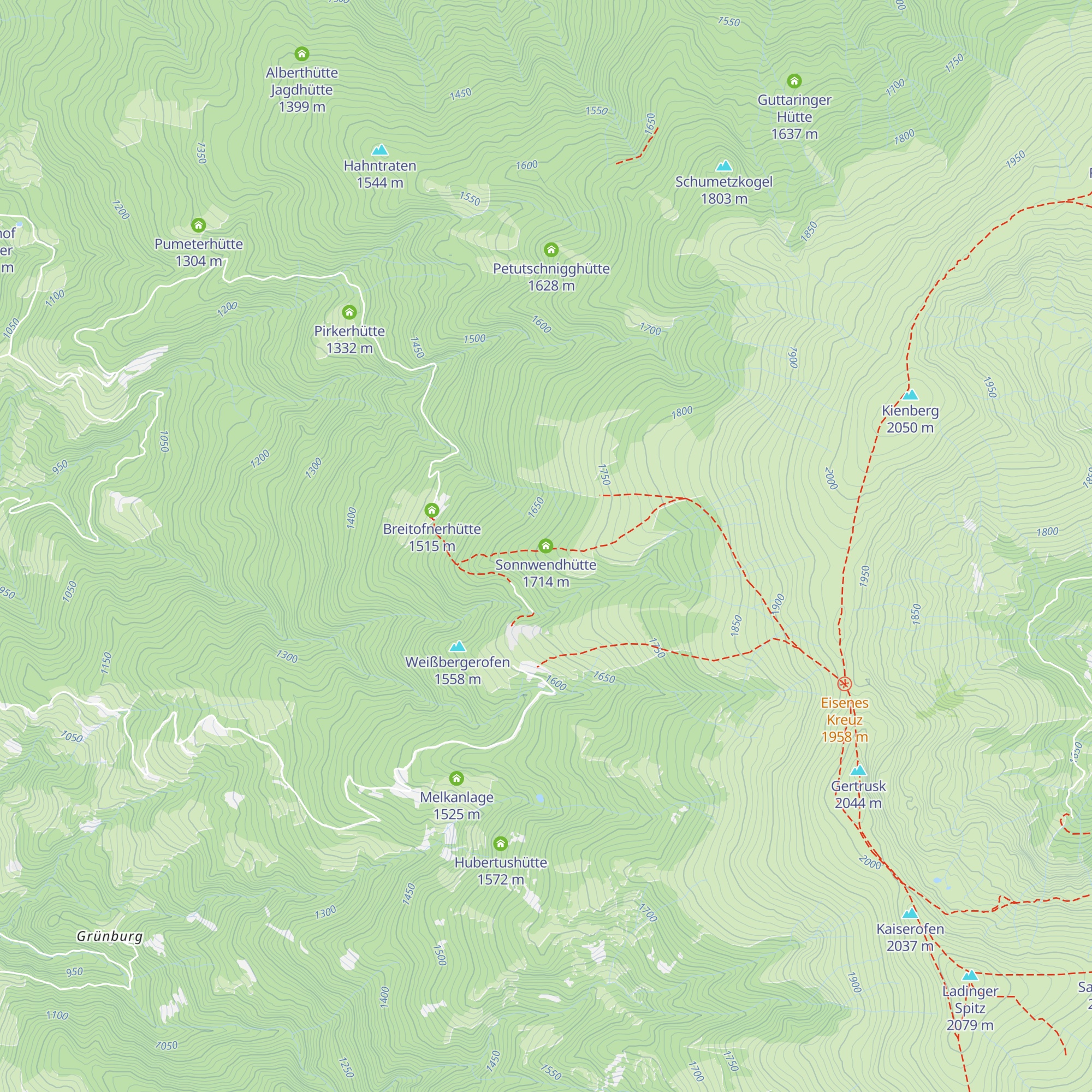 Sonnwendhütte map