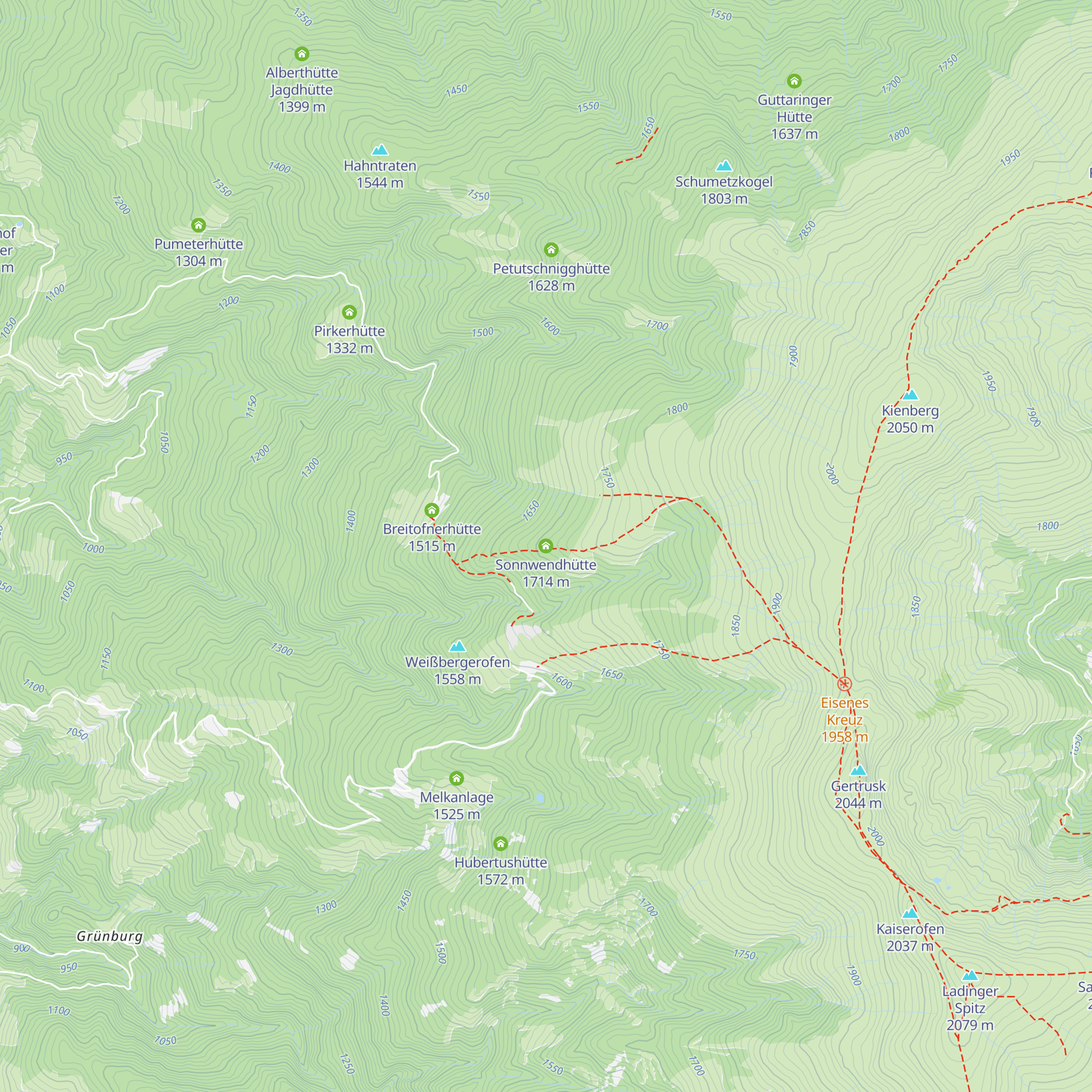 Sonnwendhütte map