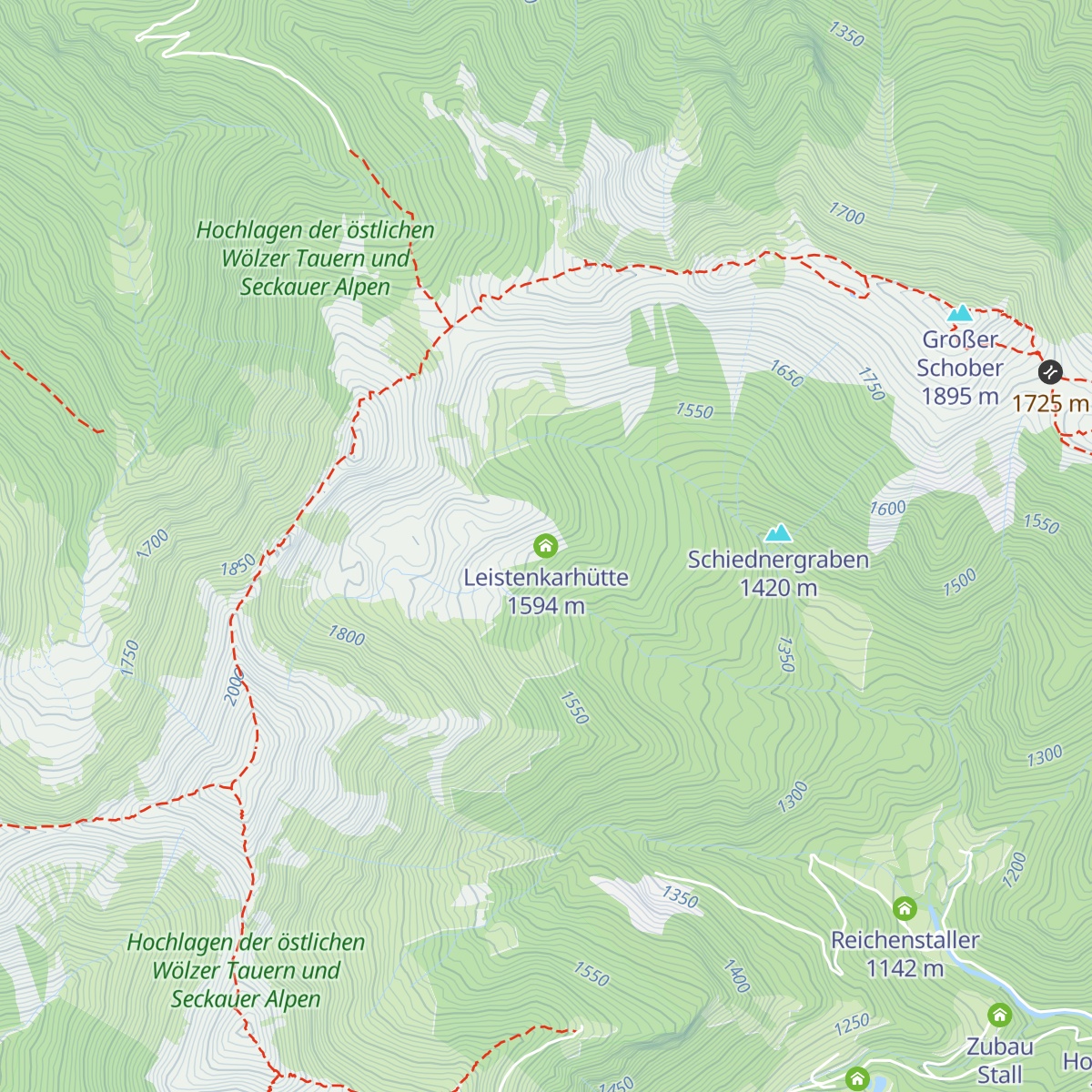 Leistenkarhütte map